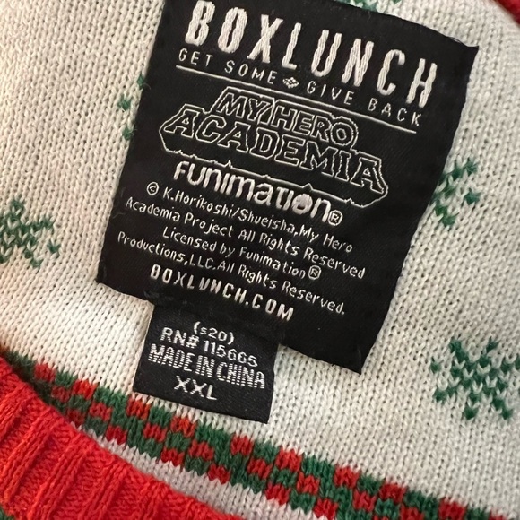 My Hero Academia Christmas Sweater, BoxLunch Anime Holiday Unisex - Picture 3 of 5
